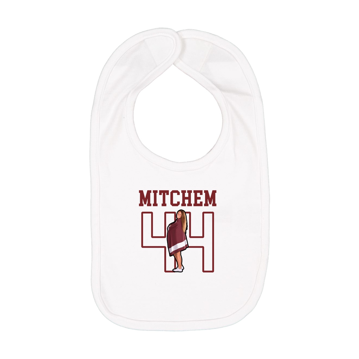 Infant Bib — Shirsey in White