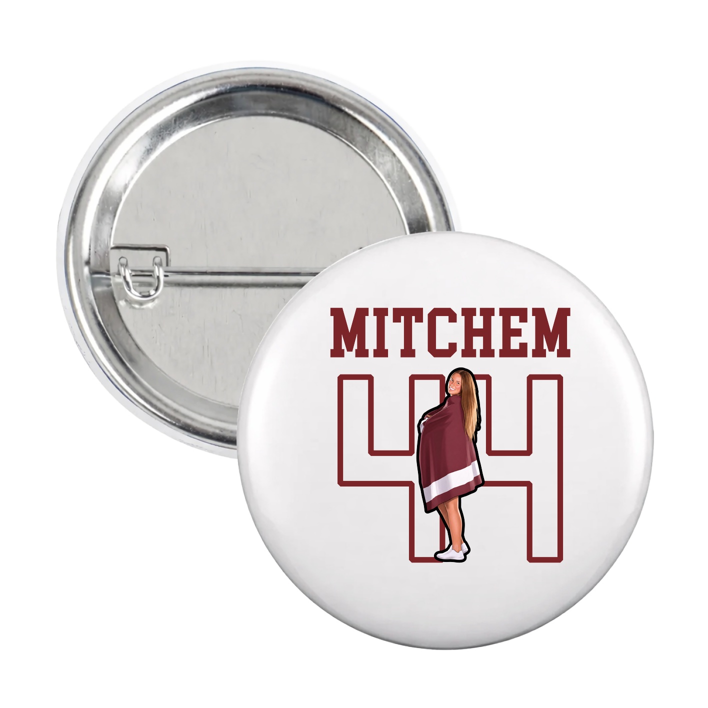 Game Day Button — Shirsey in White