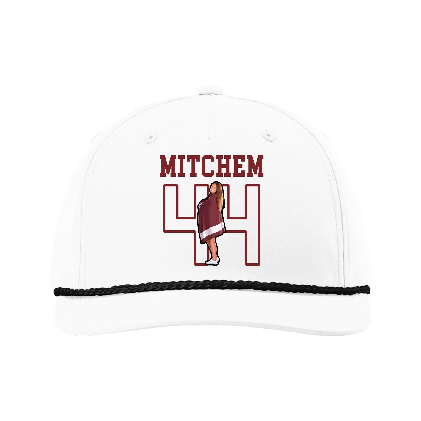 Five-Panel Classic Rope Cap — Shirsey in White