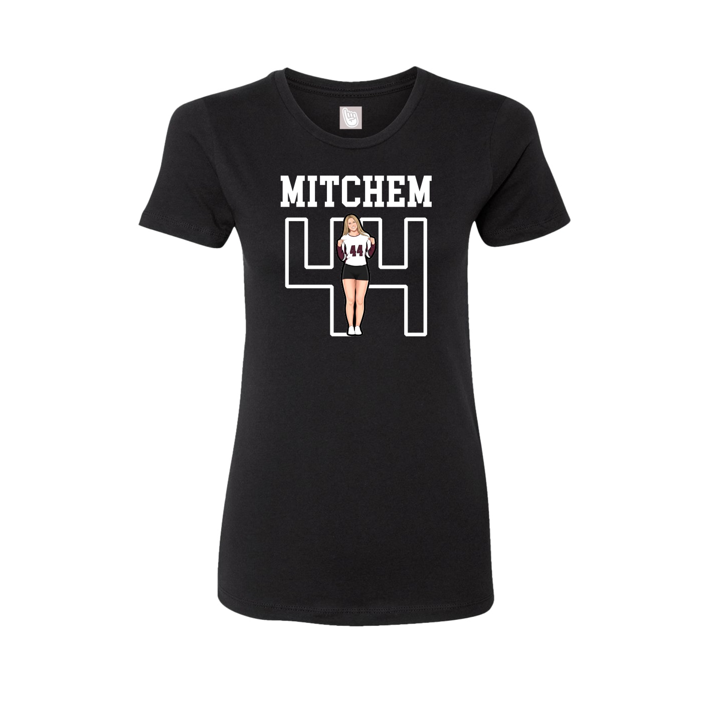 Fitted Women's Tee — Shirsey in Black