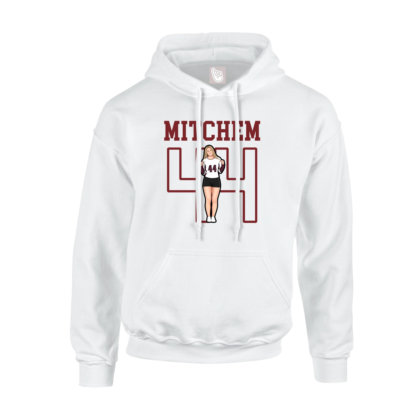 Hoodie — Shirsey in White