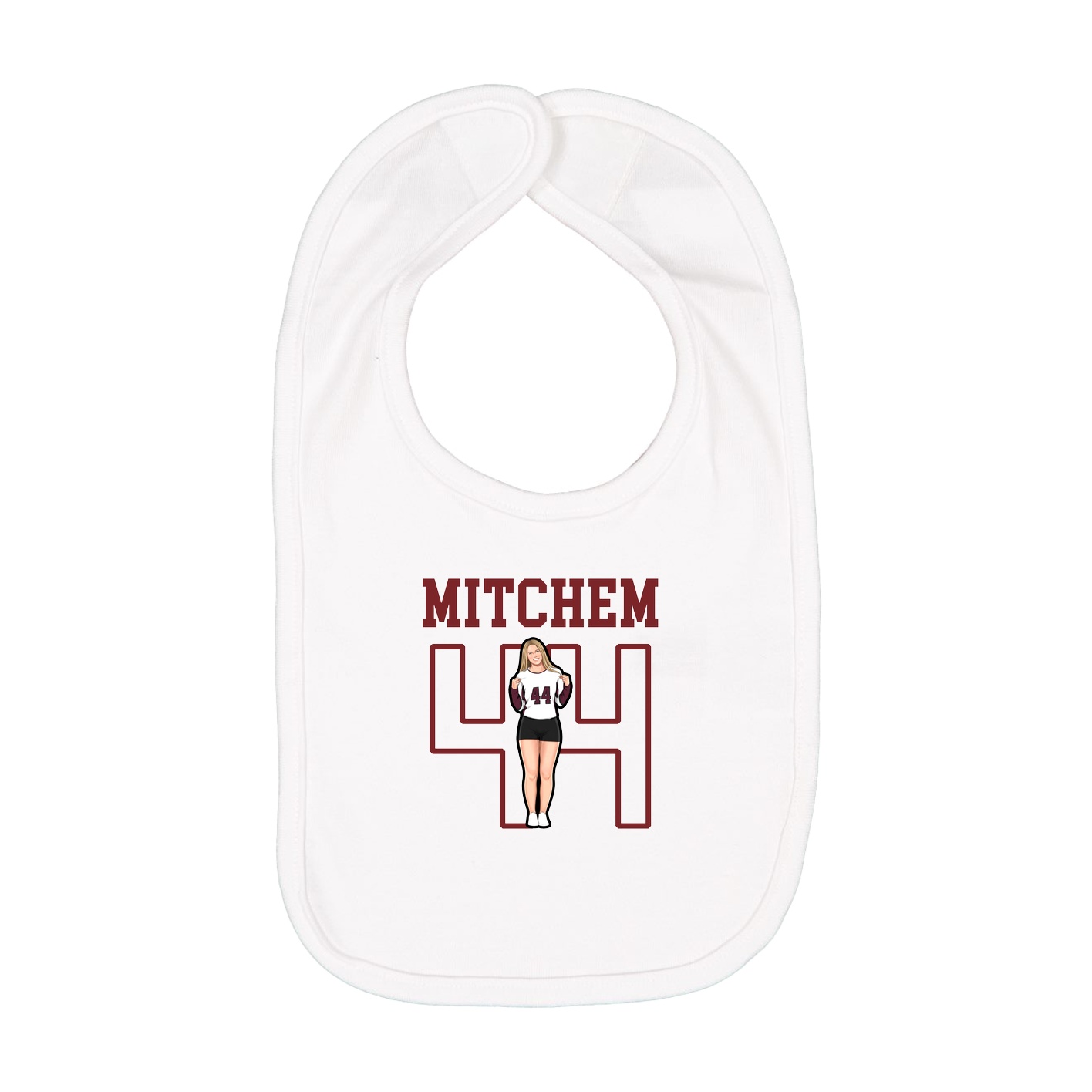 Infant Bib — Shirsey in White
