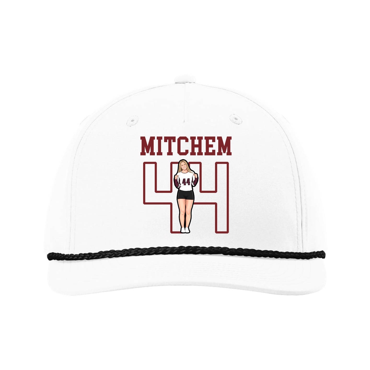 Five-Panel Classic Rope Cap — Shirsey in White