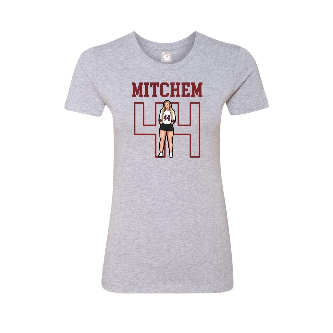 Fitted Women's Tee — Shirsey in Grey