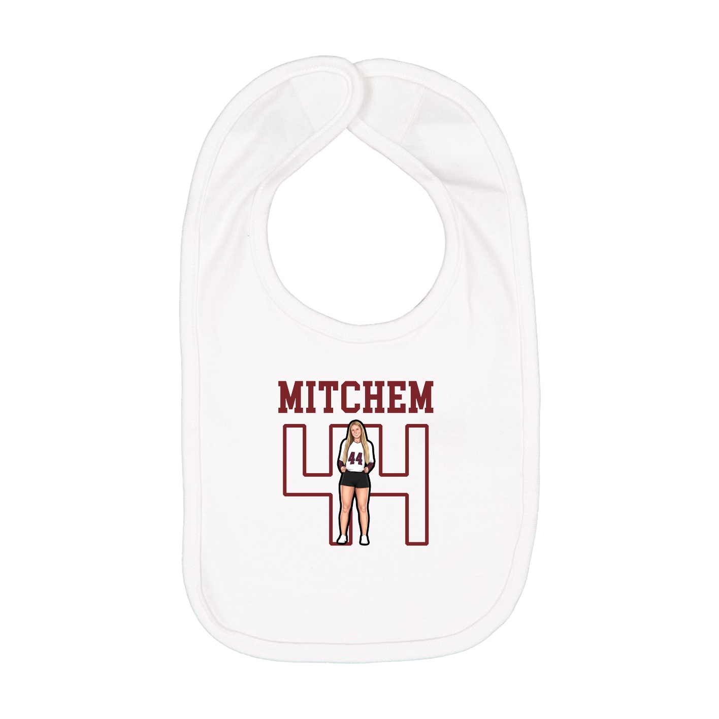 Infant Bib — Shirsey in White