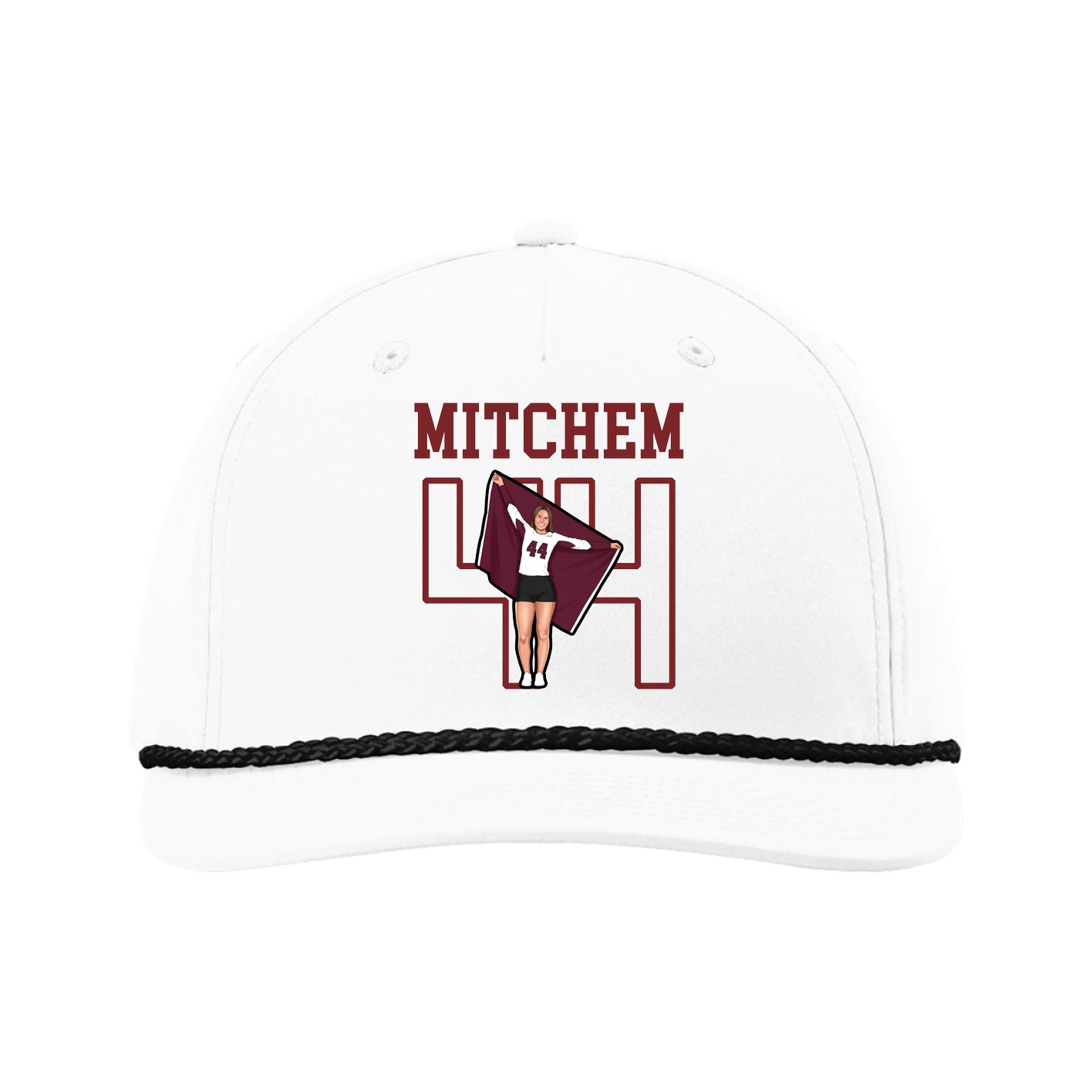 Five-Panel Classic Rope Cap — Shirsey in White