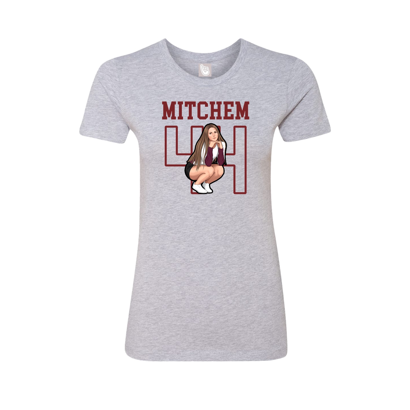 Fitted Women's Tee — Shirsey in Grey