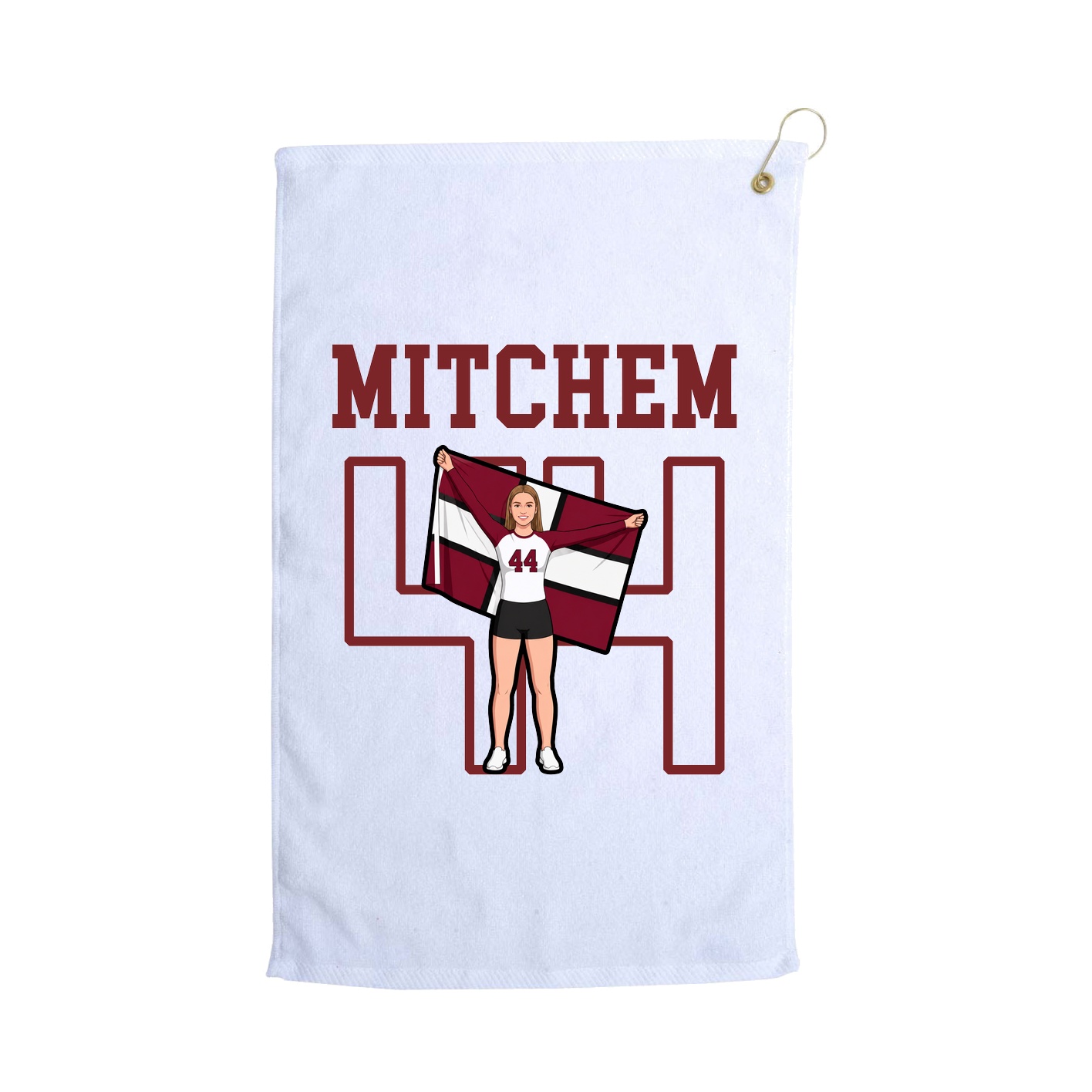 Golf Towel — Shirsey in White
