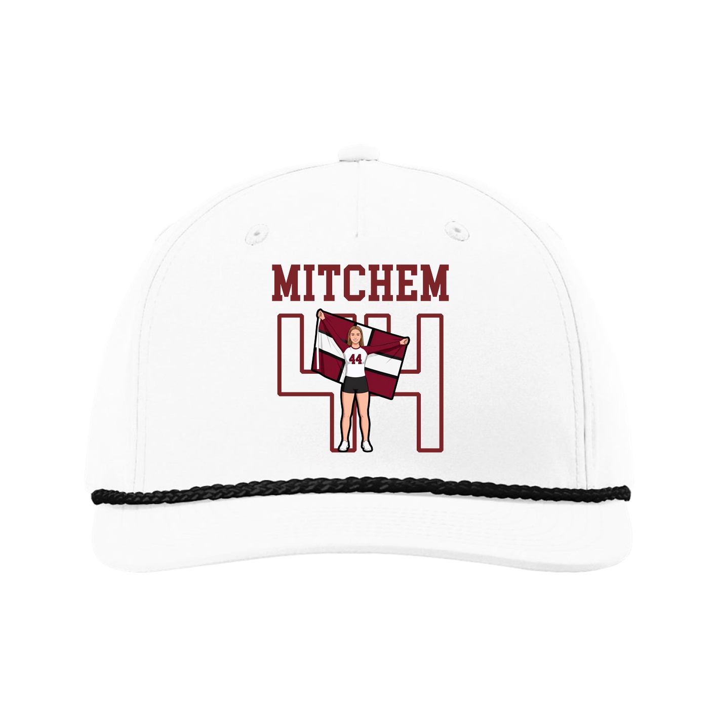 Five-Panel Classic Rope Cap — Shirsey in White
