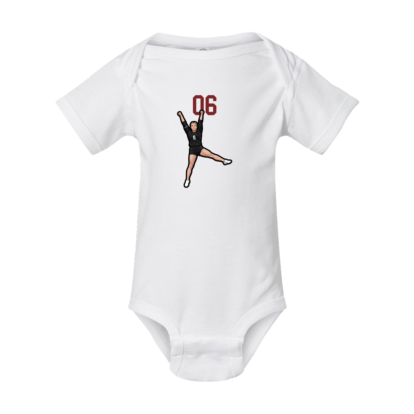Baby Onesie — Number Top in White