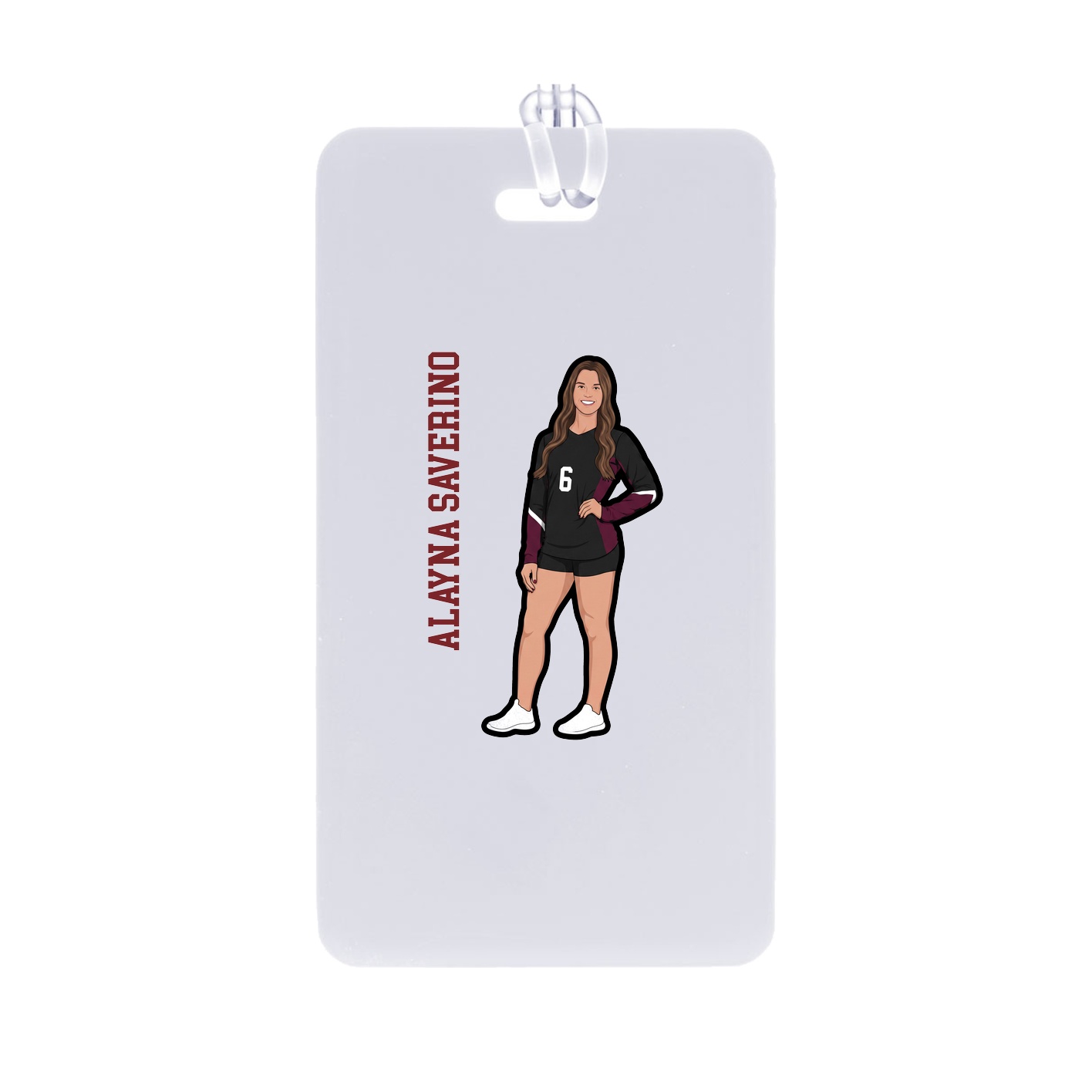 Bag Tag — Name Vertical in Classic