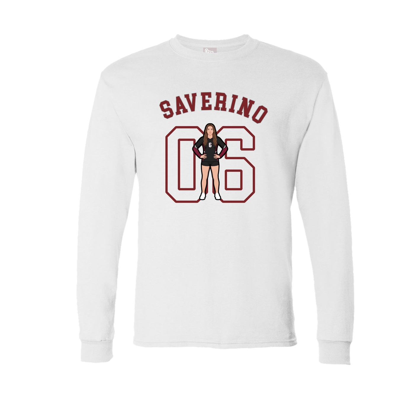 Long Sleeve Tee — Shirsey Arch in White