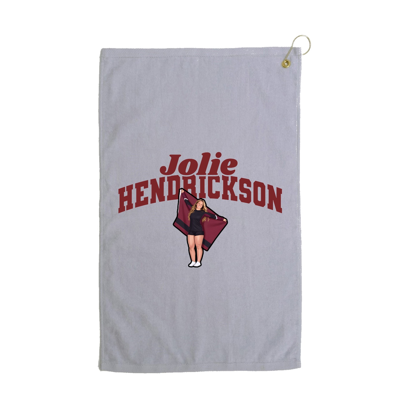 Golf Towel — Signature Arch in Grey