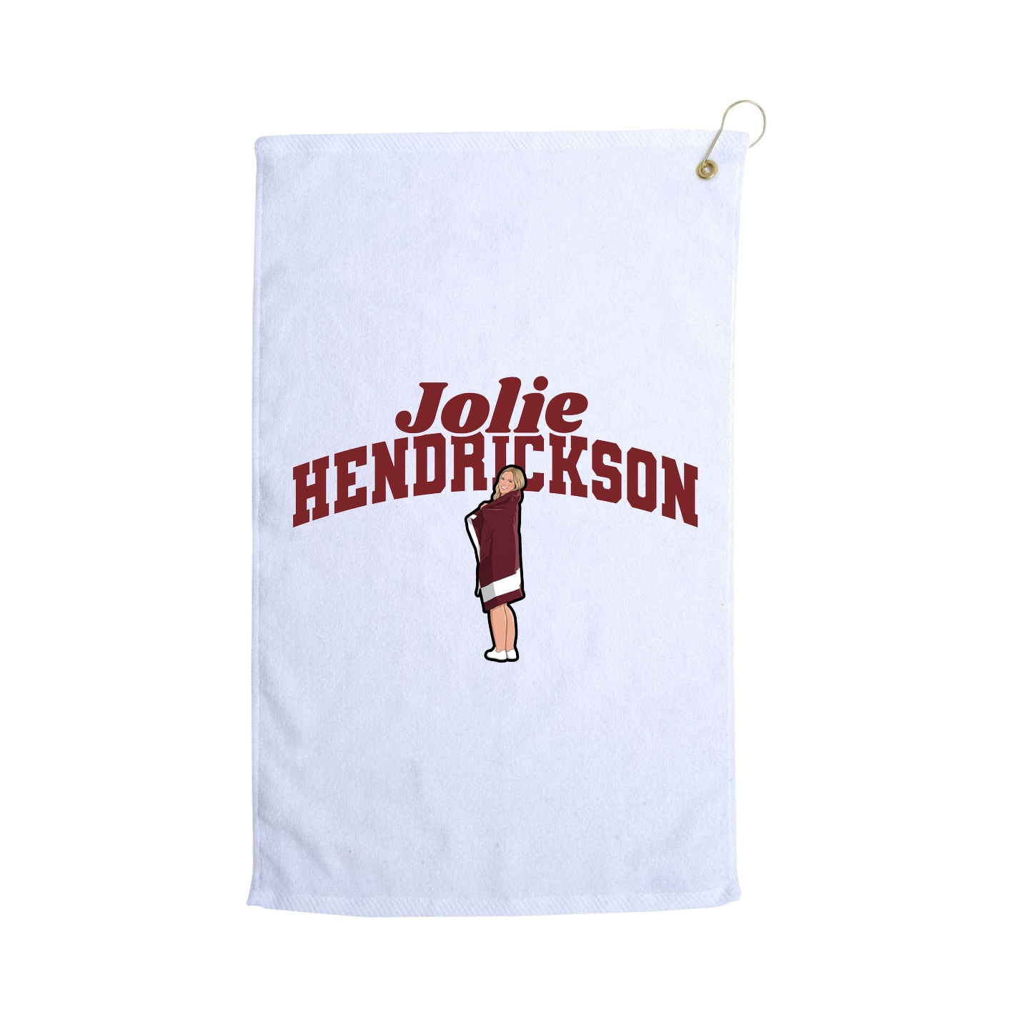Golf Towel — Signature Arch in White