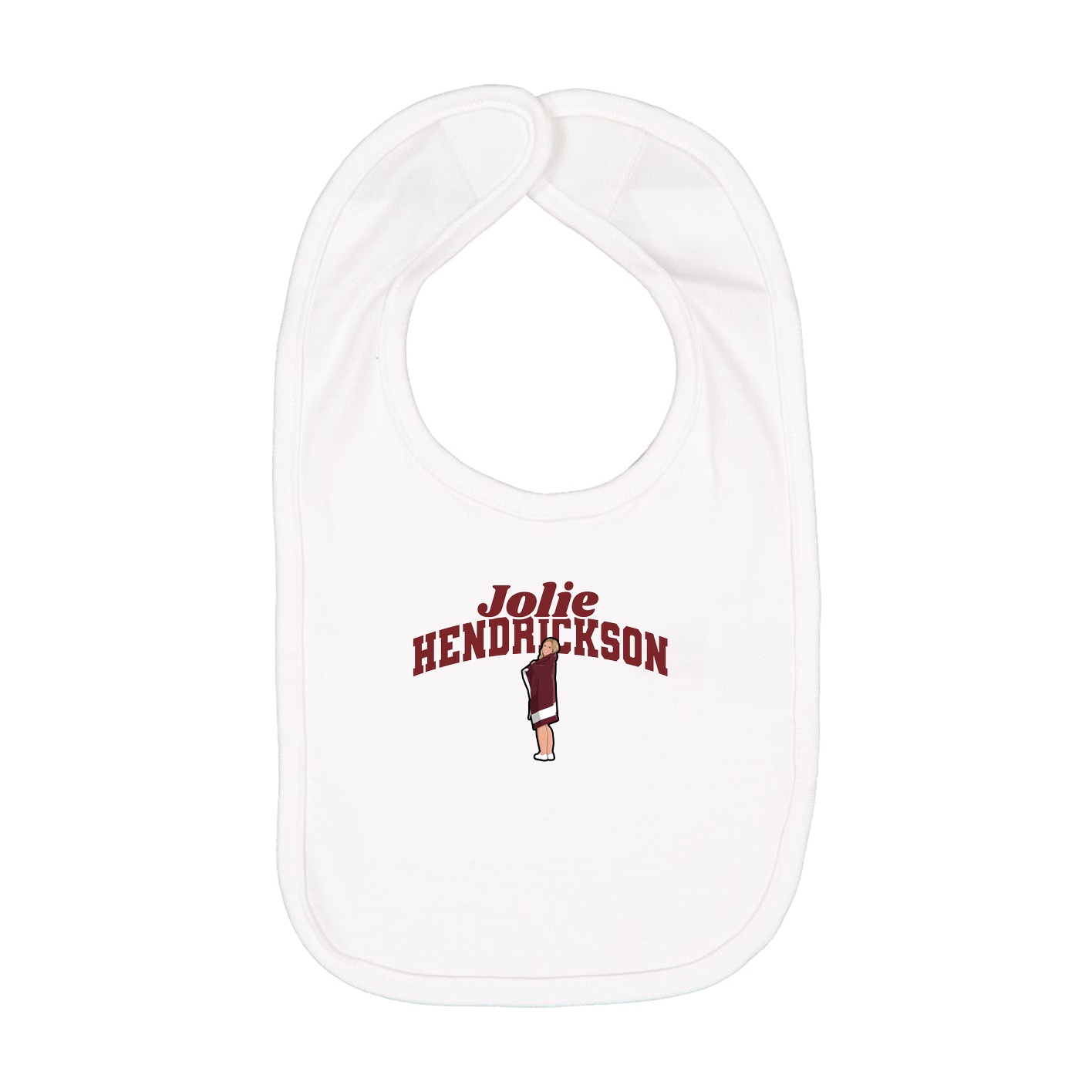 Infant Bib — Signature Arch in White