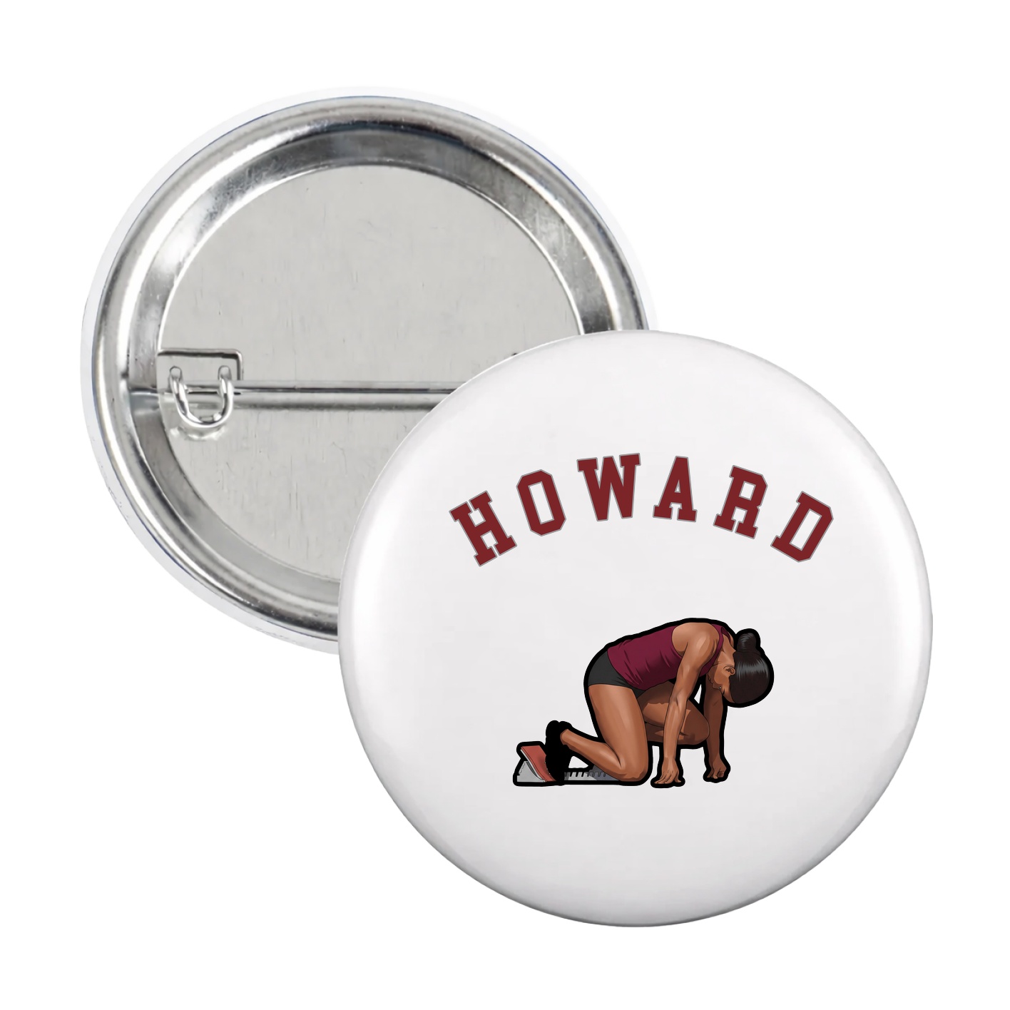 Game Day Button — Shirsey Arch in White