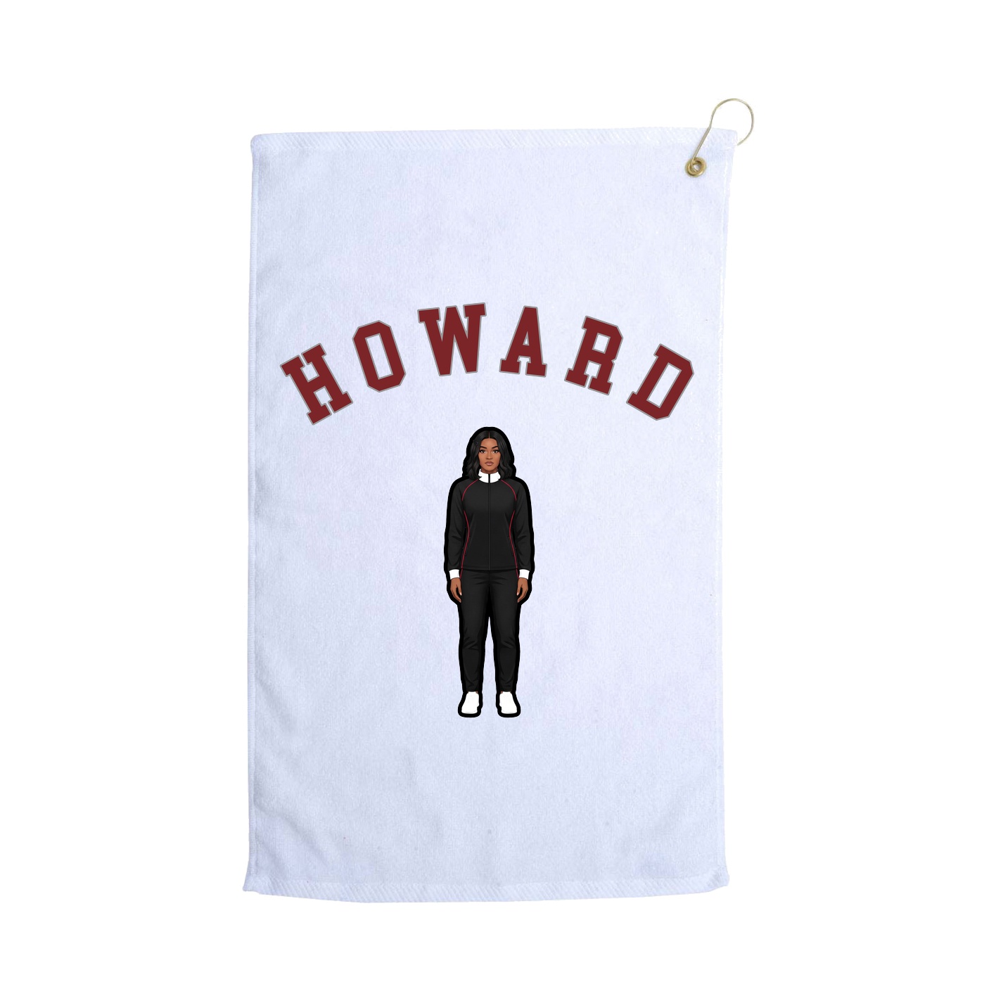 Golf Towel — Shirsey Arch in White