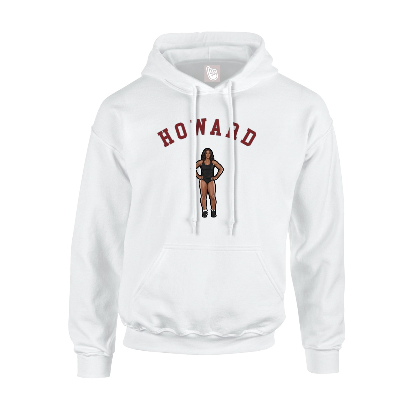 Youth Hoodie — Shirsey Arch in White