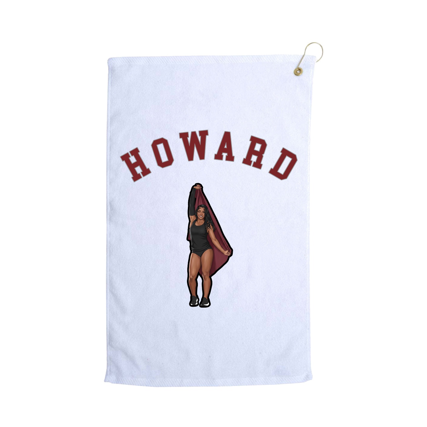 Golf Towel — Shirsey Arch in White