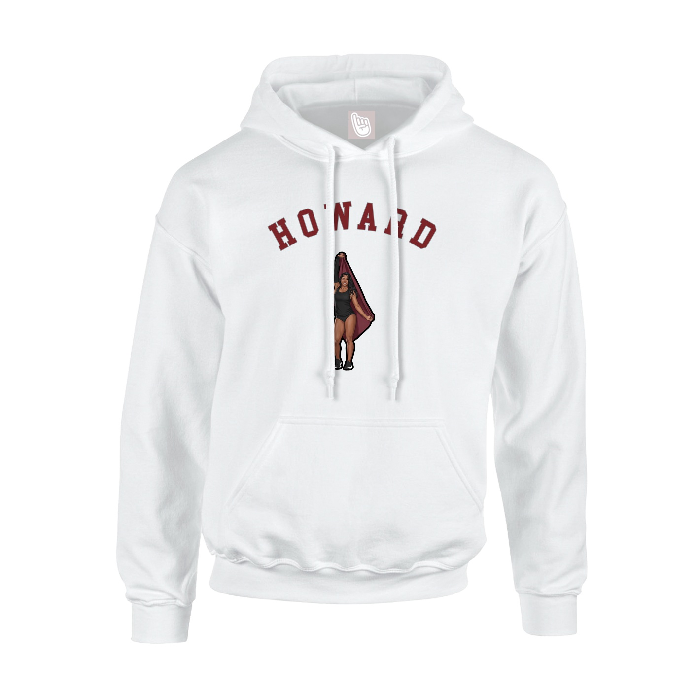 Youth Hoodie — Shirsey Arch in White