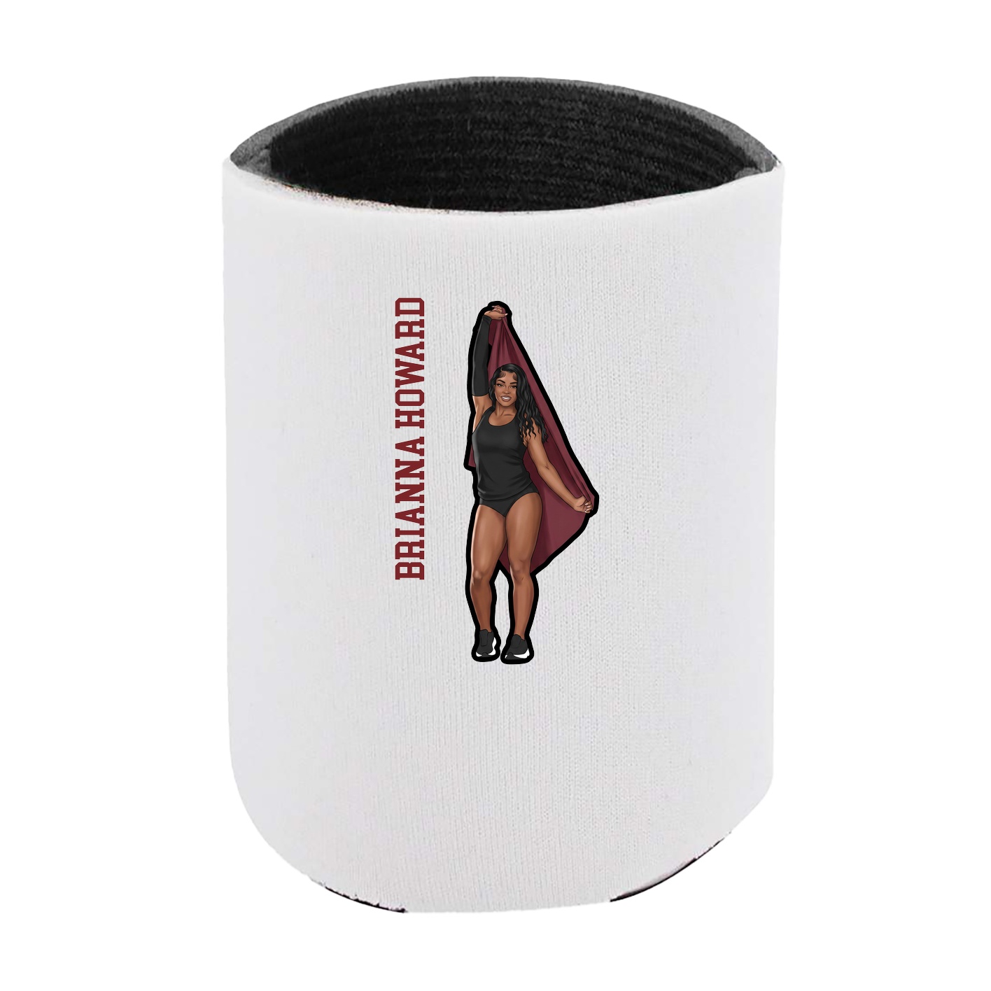 Can Holder — Name Vertical in White