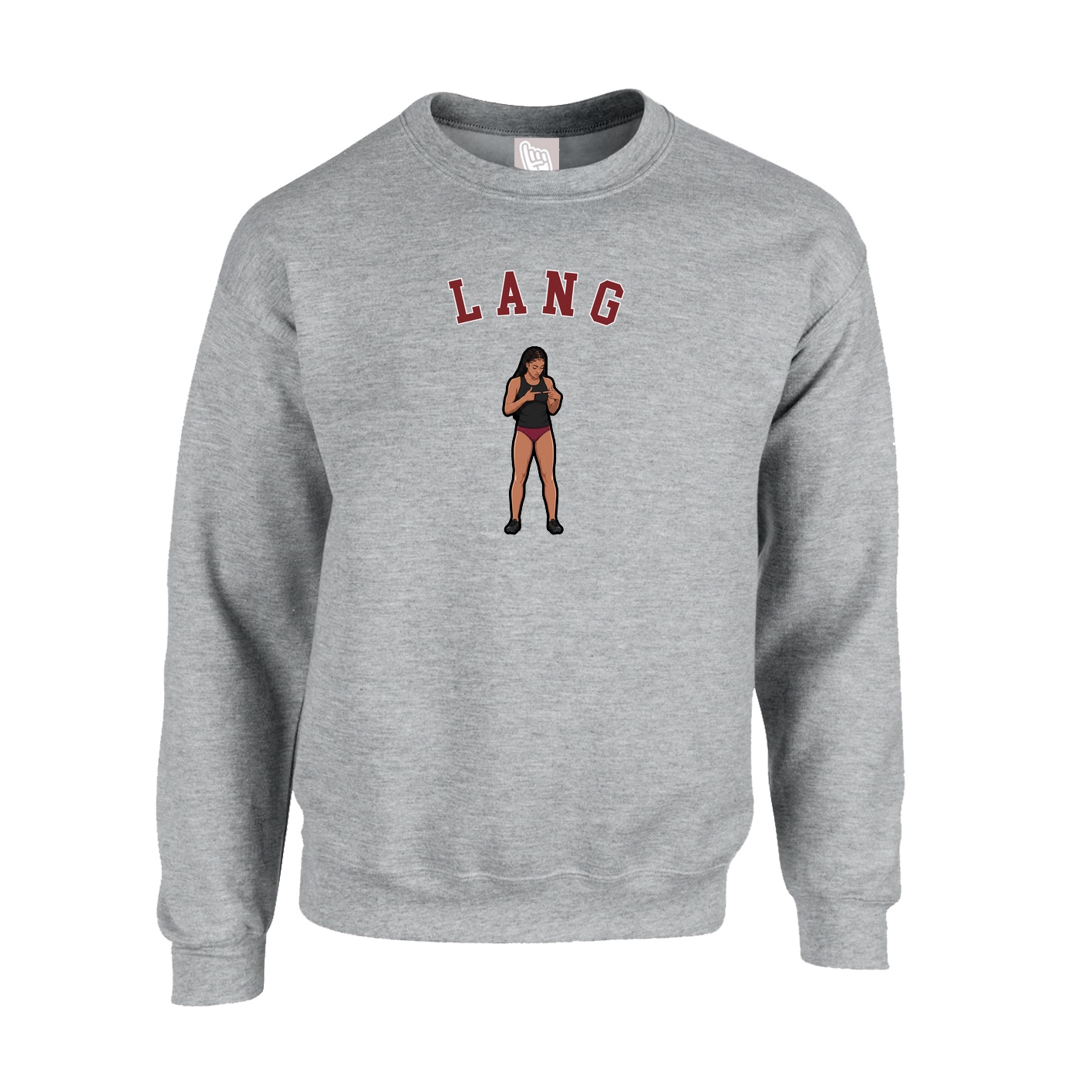 Fleece Crew — Shirsey Arch in Grey
