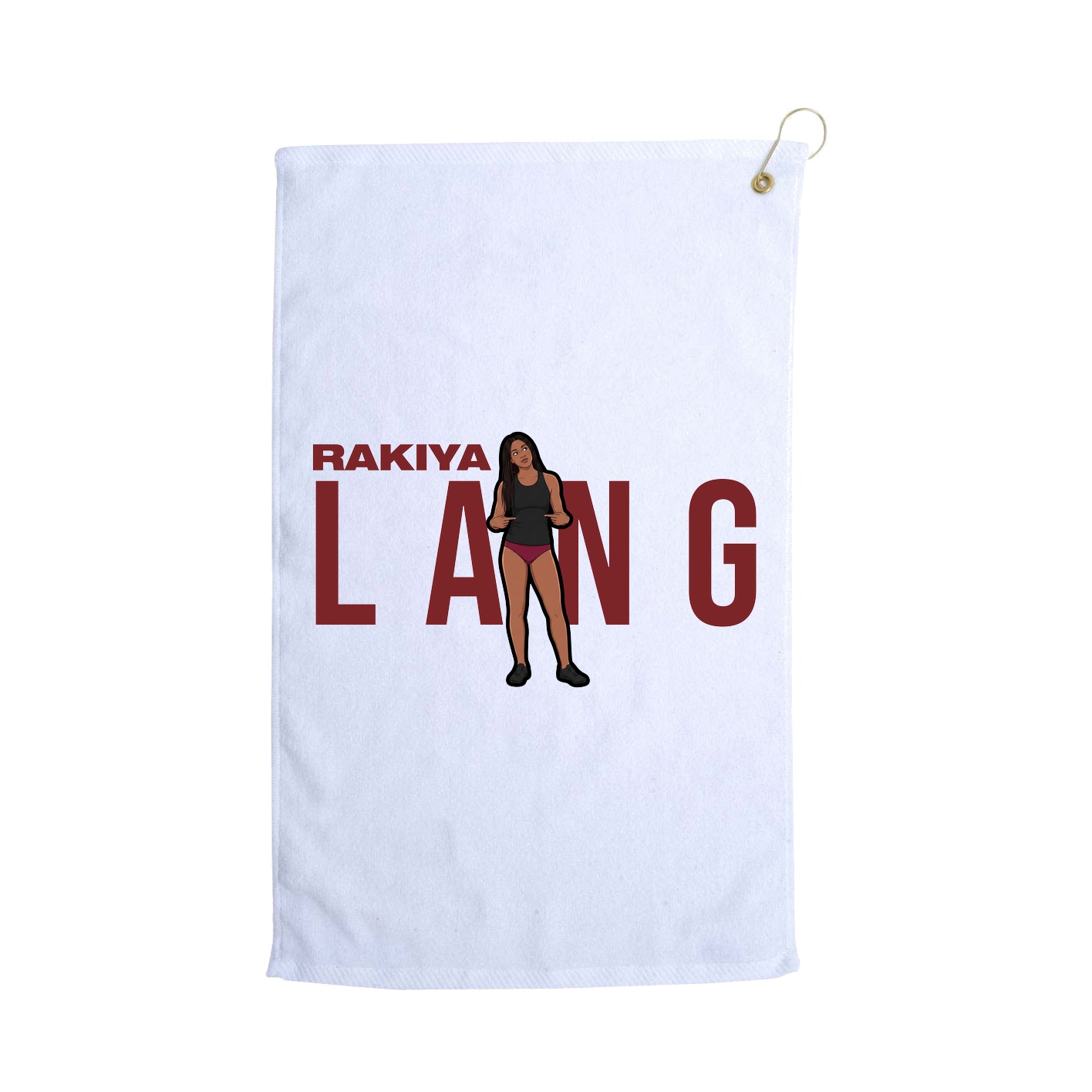Golf Towel — Player Name in White