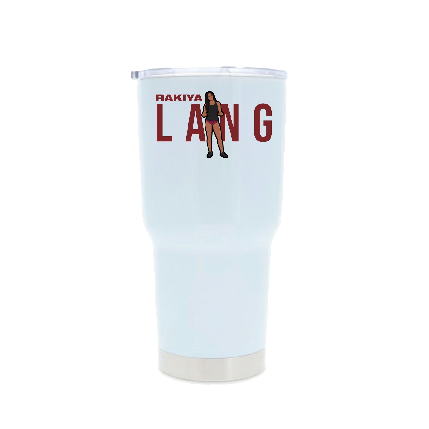 30oz Stainless Steel Tumbler — Player Name in White