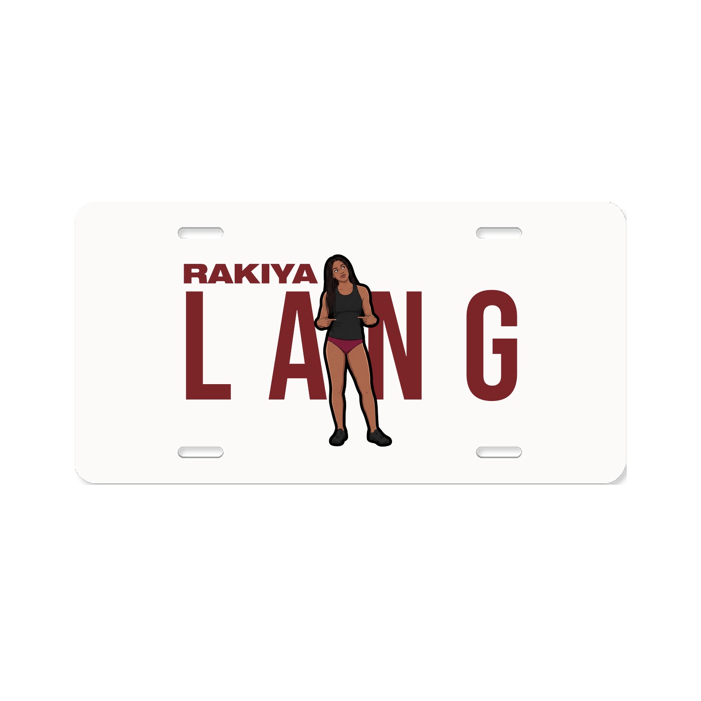 License Plate — Player Name in Classic