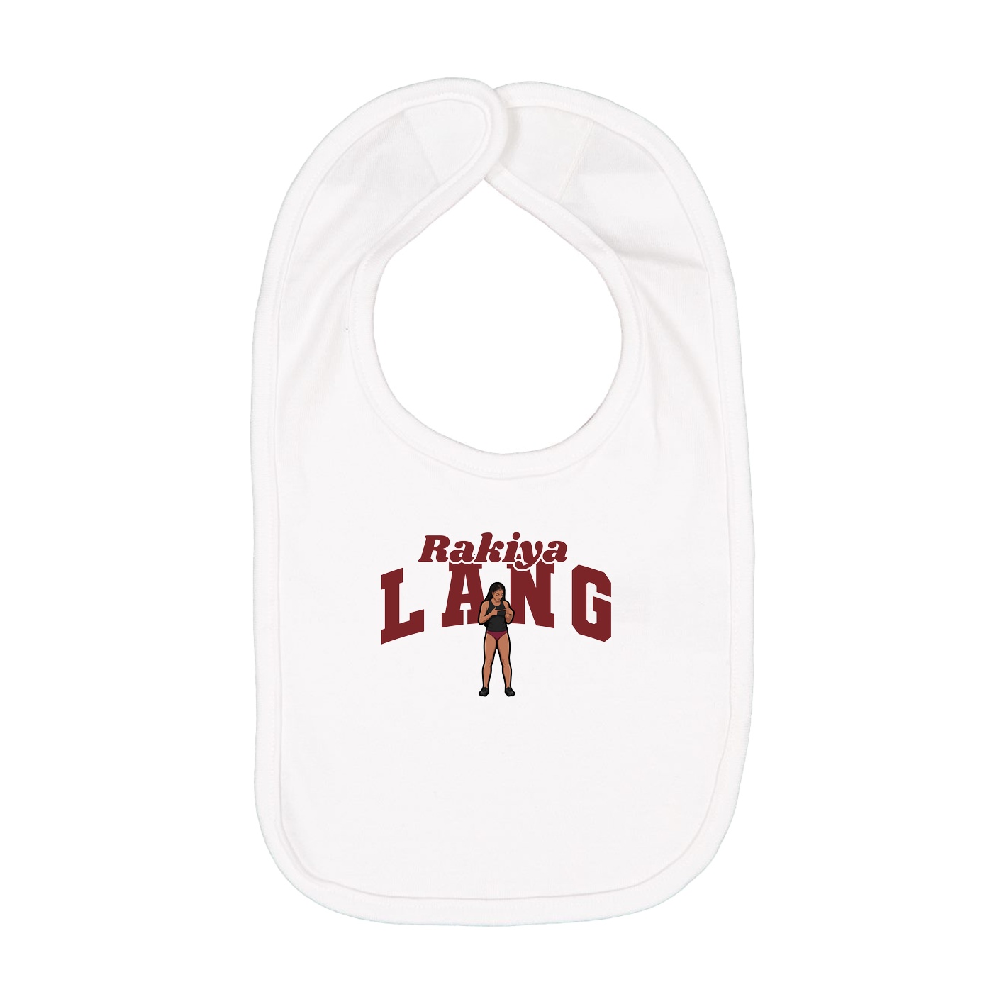 Infant Bib — Signature Arch in White