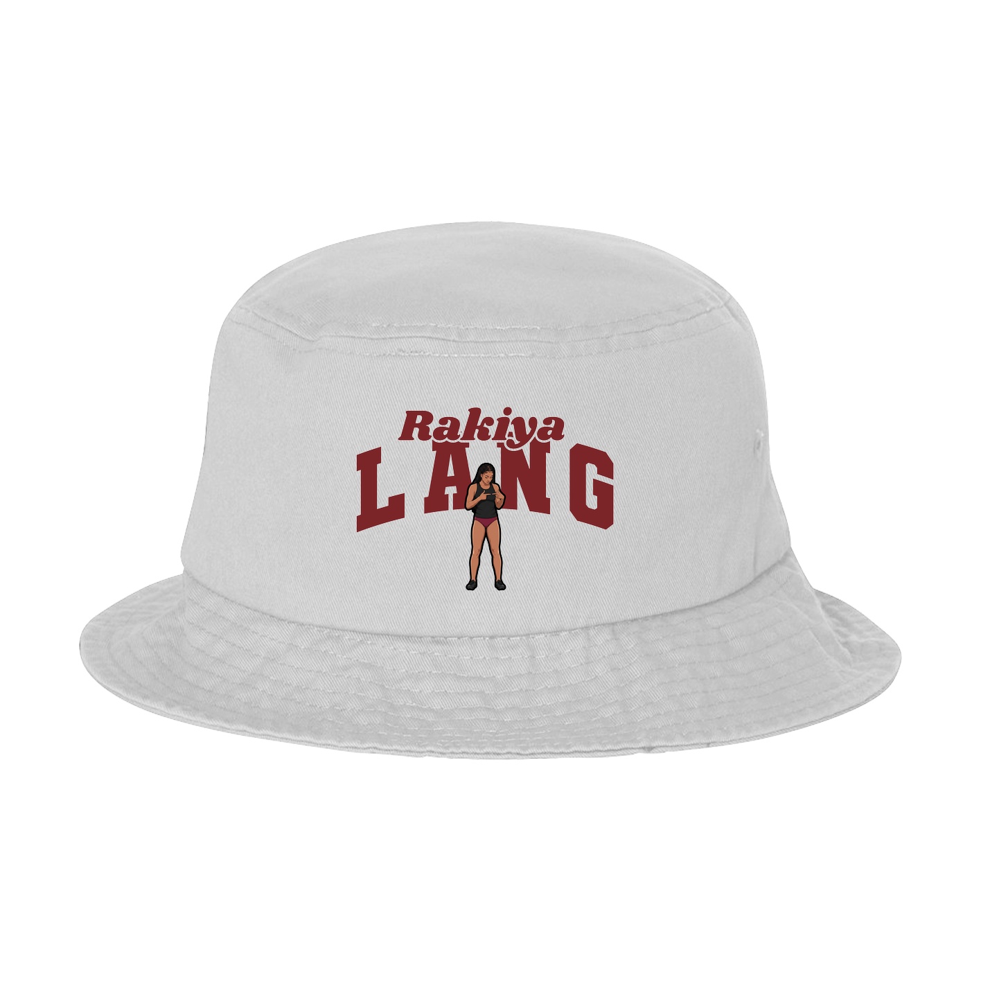 Bucket Cap — Signature Arch in White