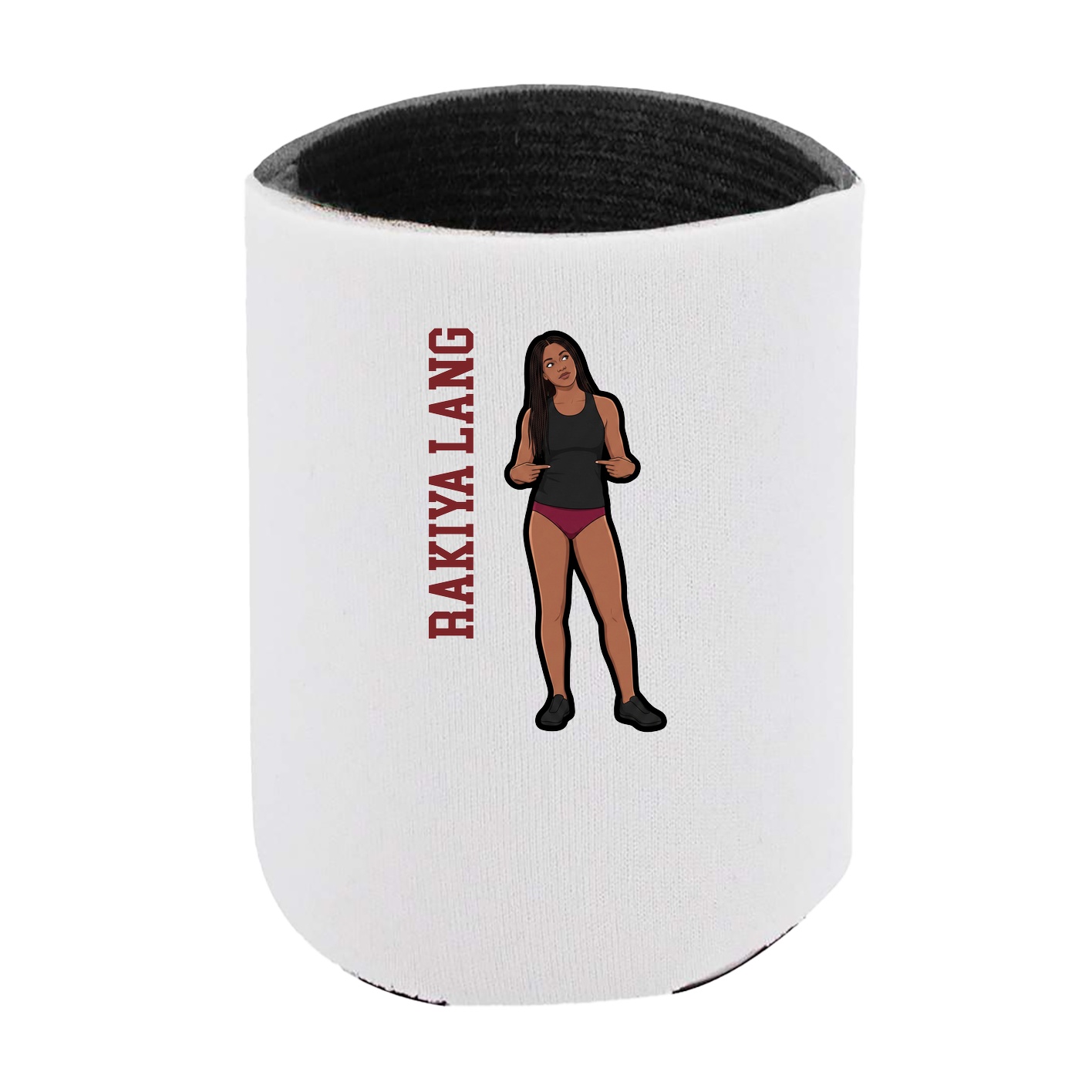 Can Holder — Name Vertical in White