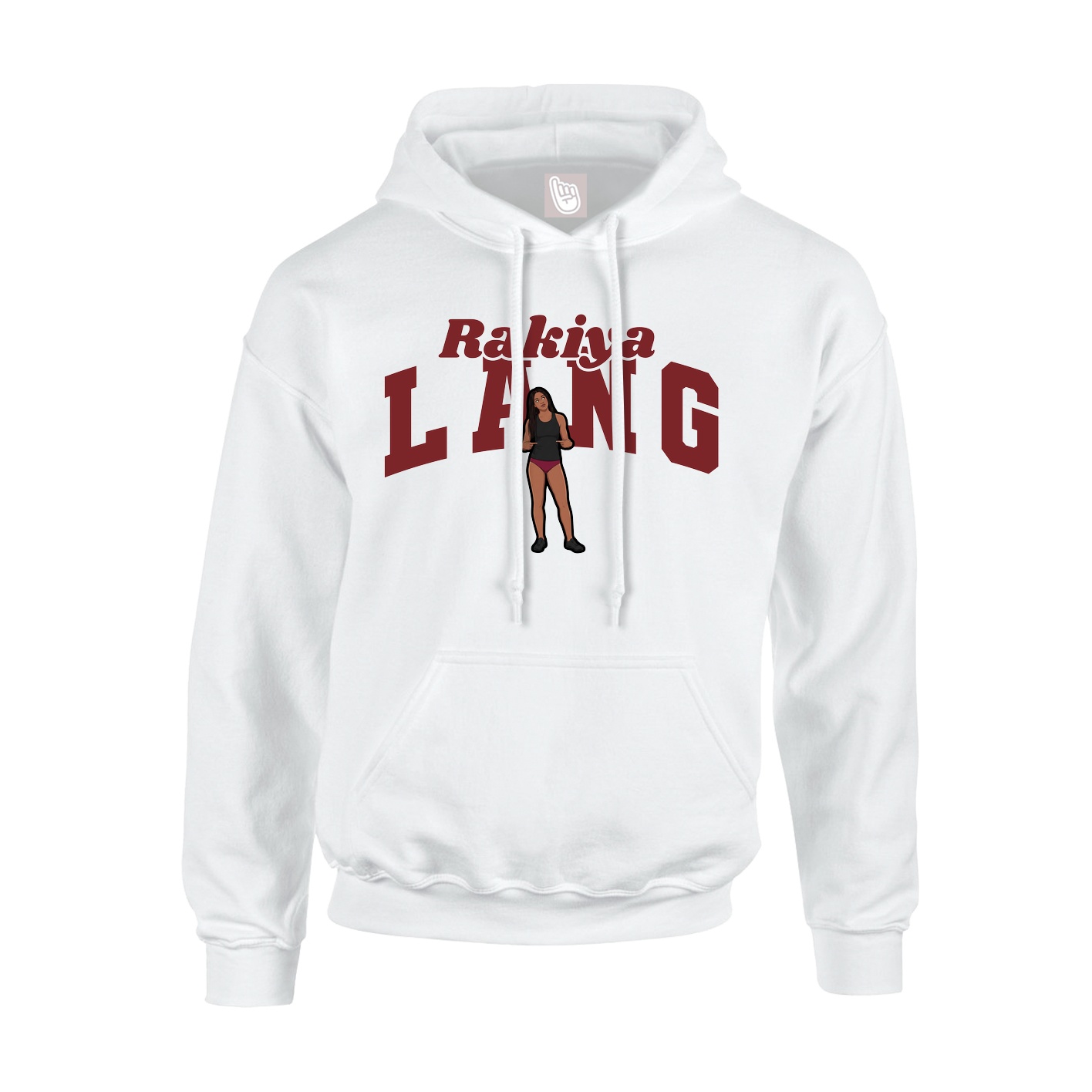 Youth Hoodie — Signature Arch in White