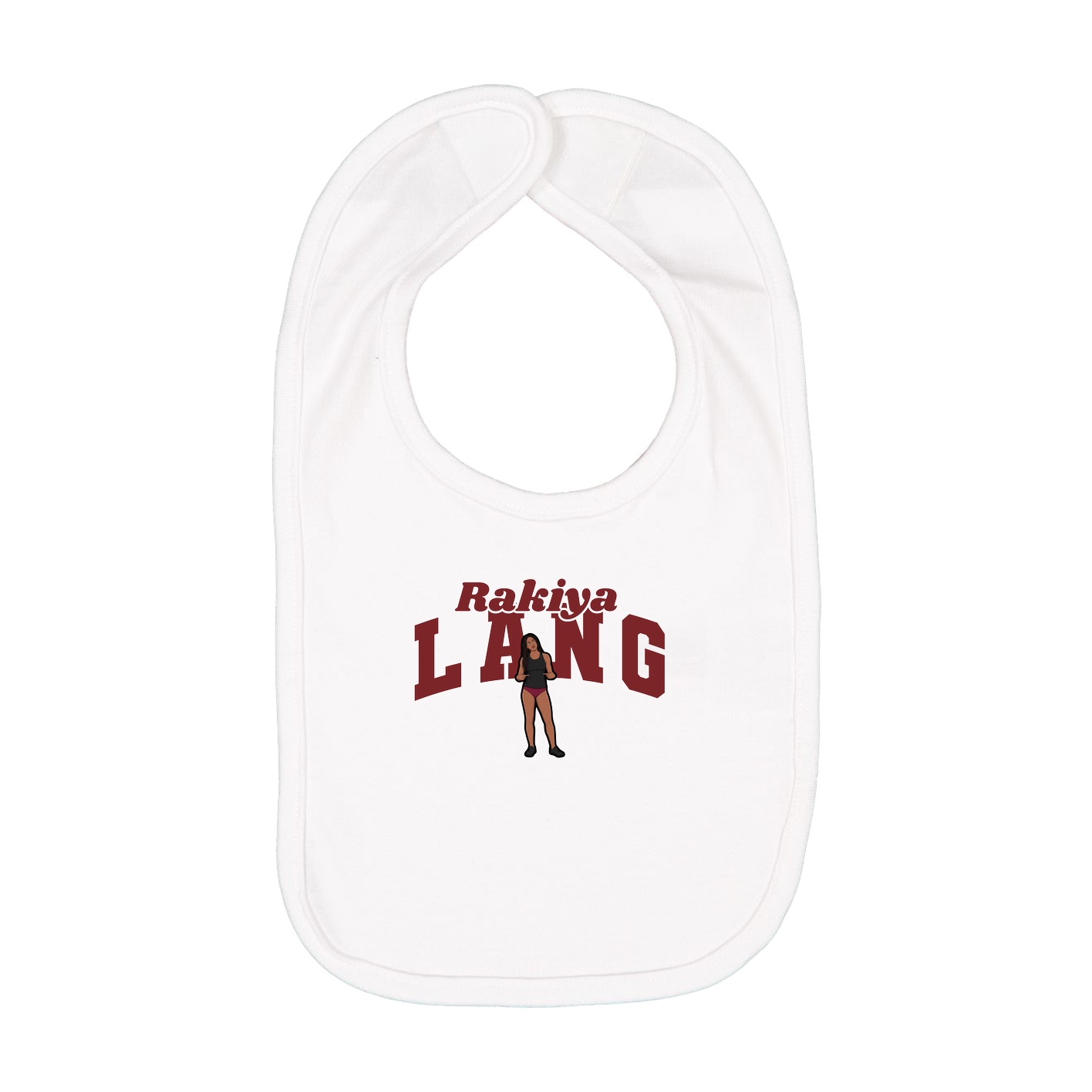 Infant Bib — Signature Arch in White