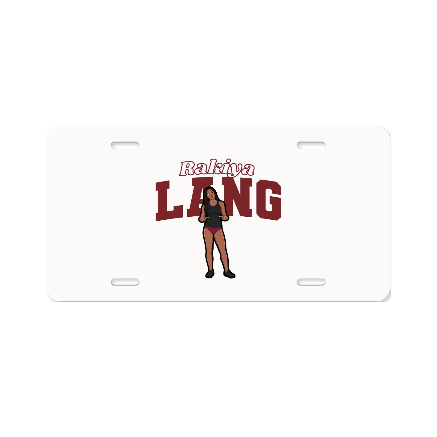 License Plate — Name Arch in Classic