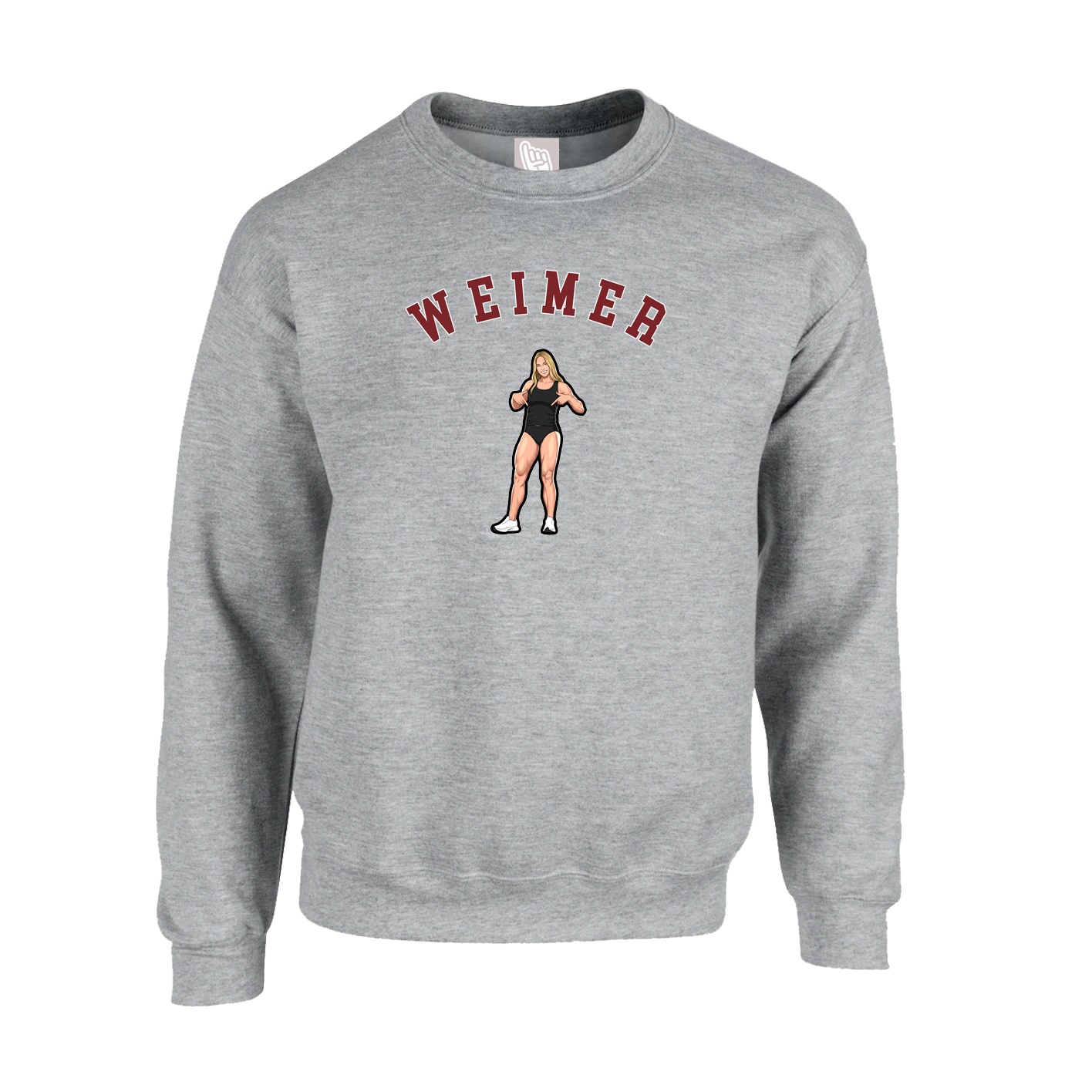 Fleece Crew — Shirsey Arch in Grey
