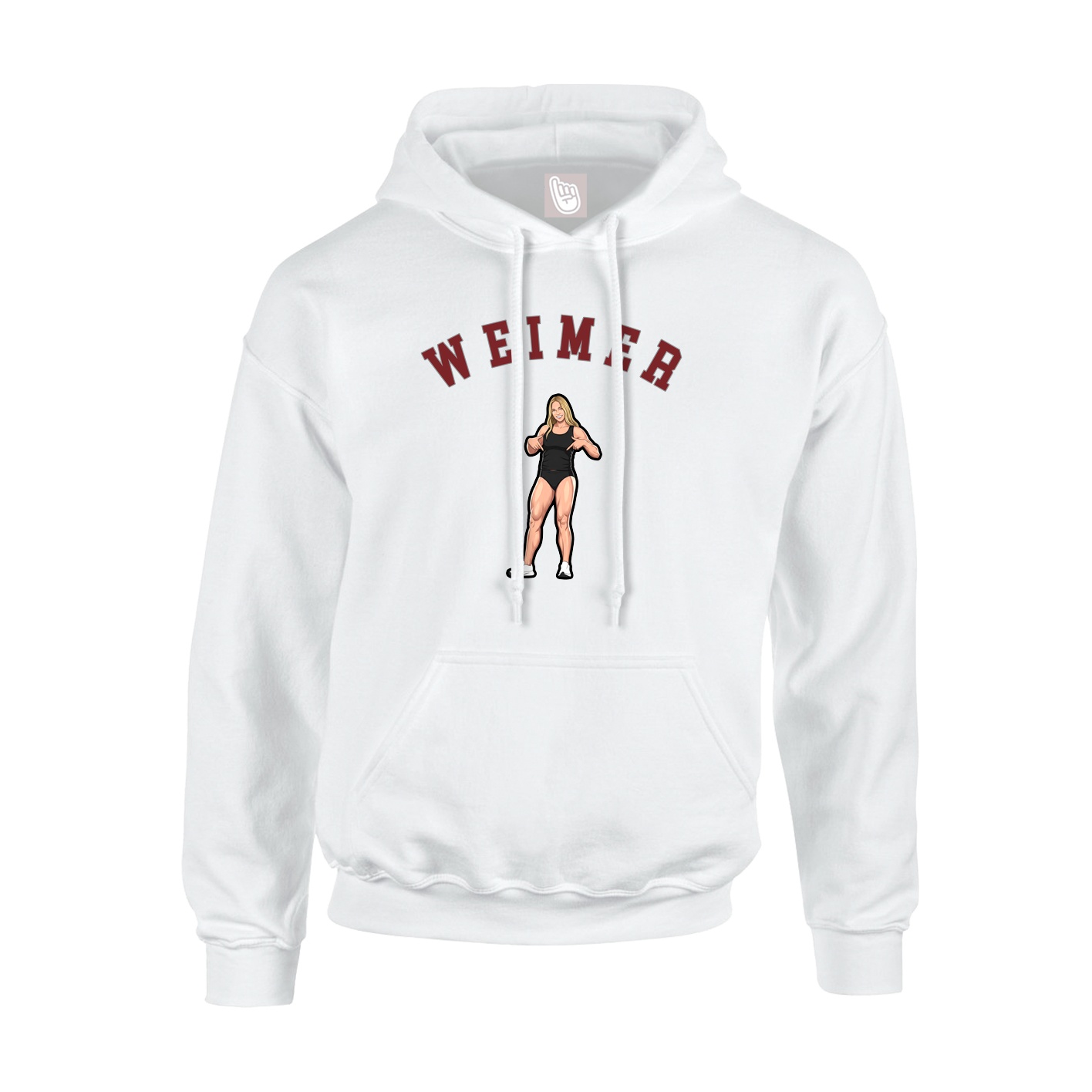 Youth Hoodie — Shirsey Arch in White
