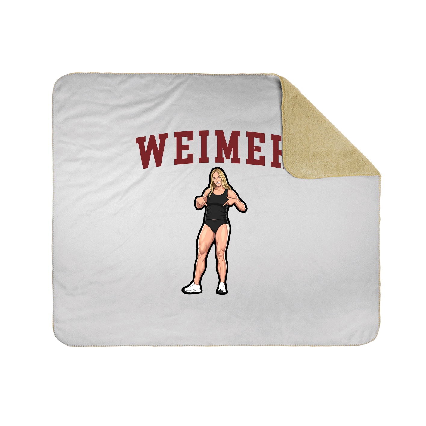 Throw Blanket — Shirsey in White