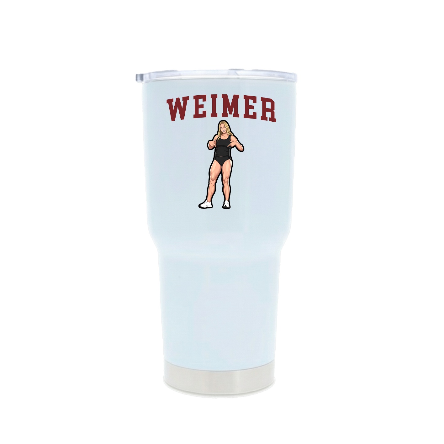 30oz Stainless Steel Tumbler — Shirsey in White