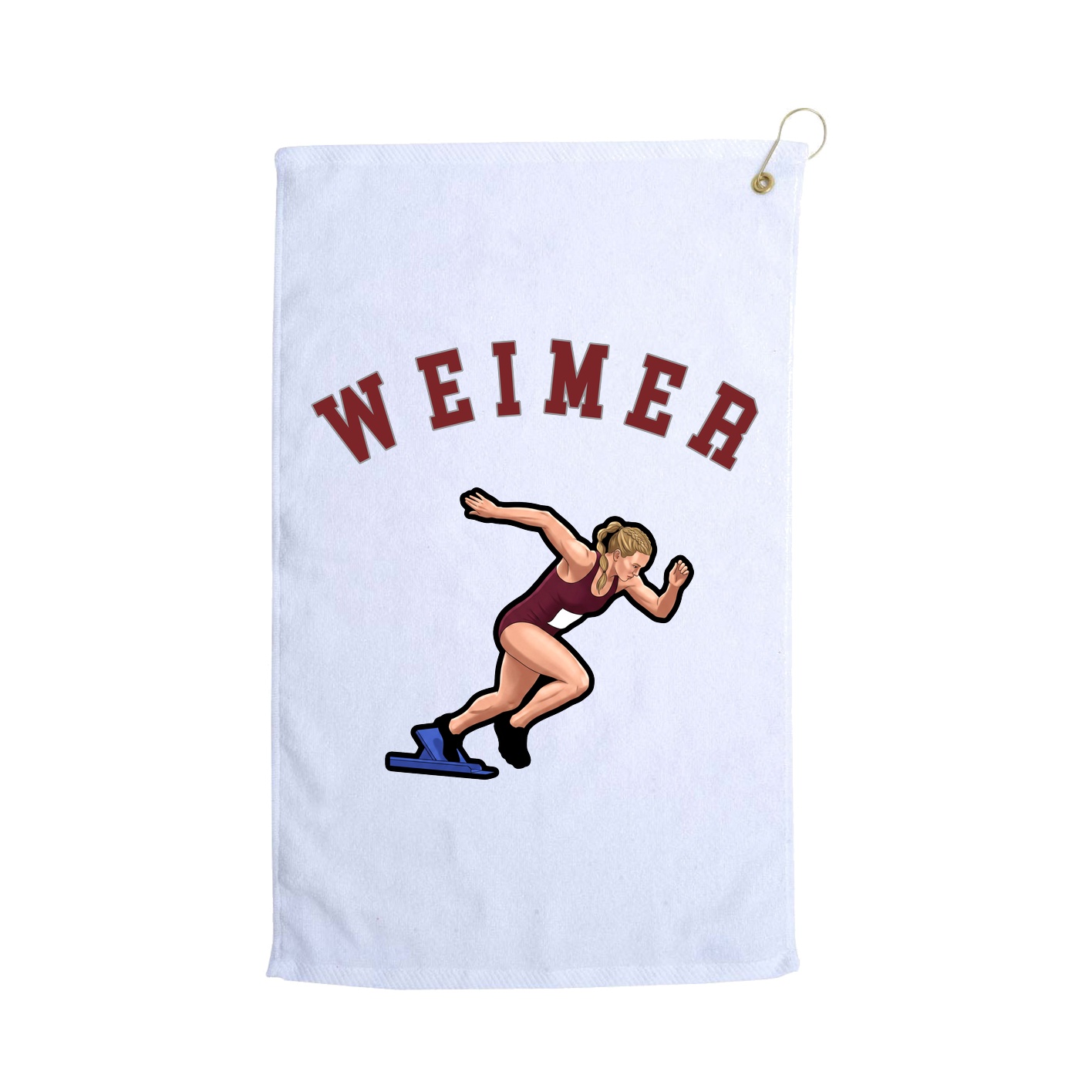 Golf Towel — Shirsey Arch in White
