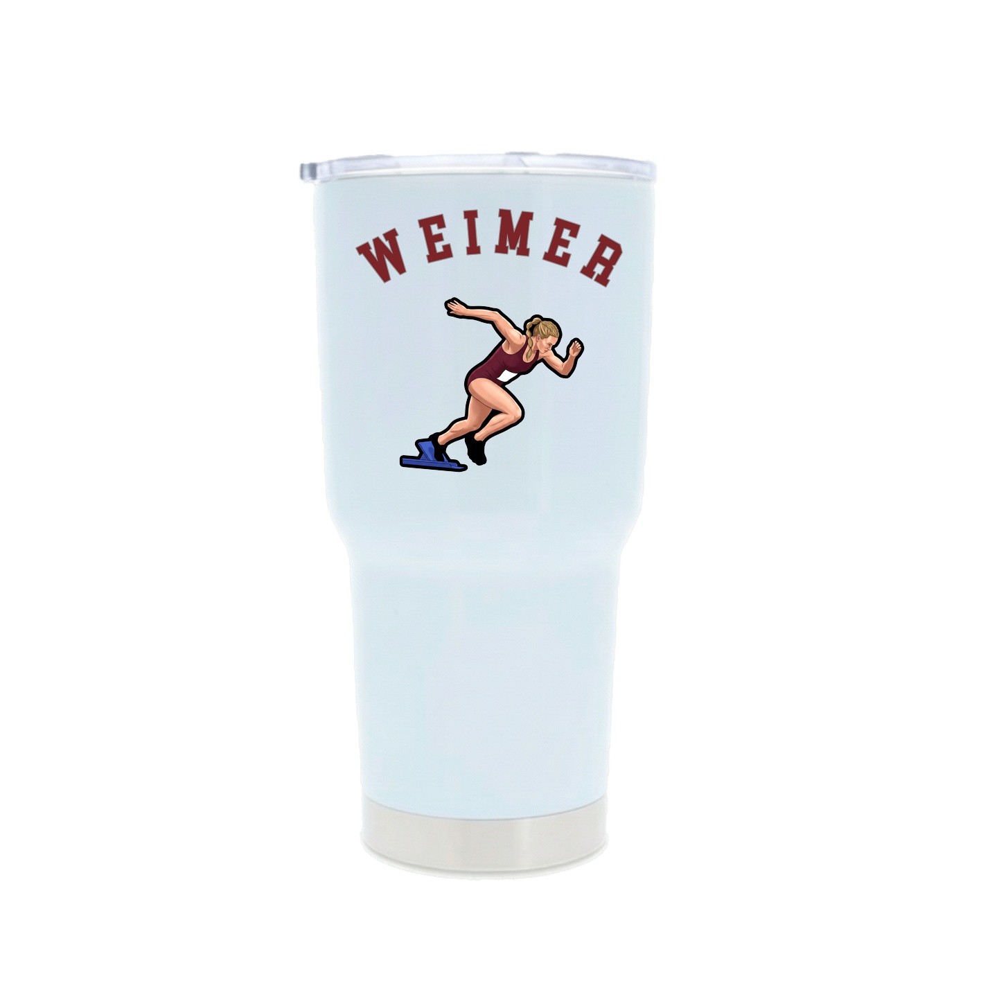 30oz Stainless Steel Tumbler — Shirsey Arch in White