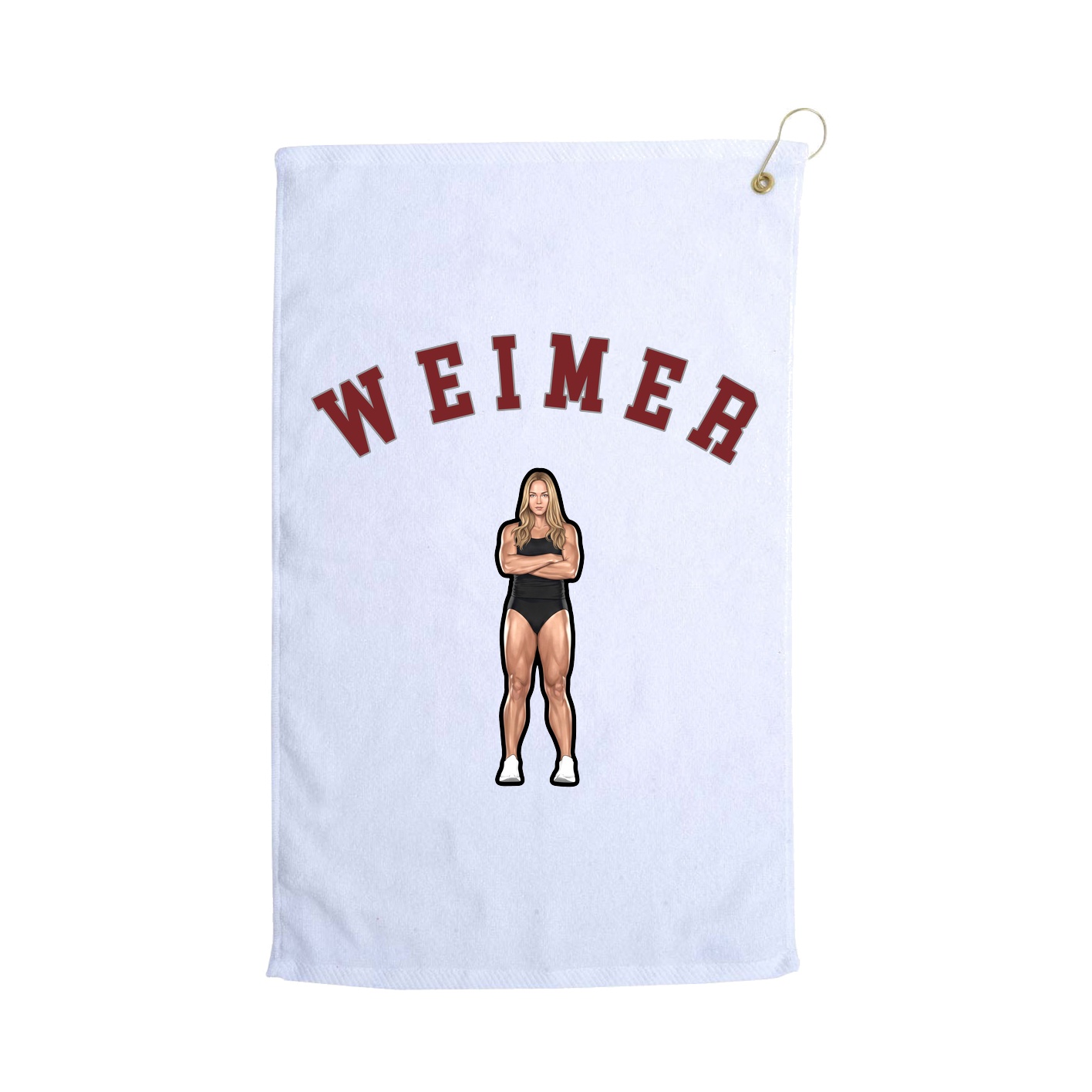 Golf Towel — Shirsey Arch in White