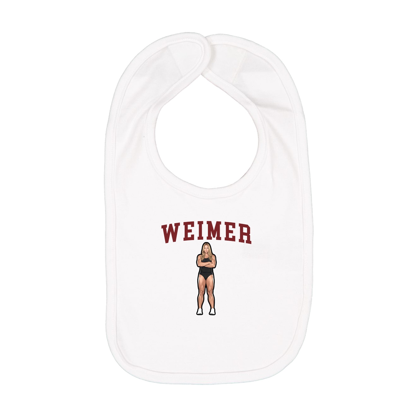 Infant Bib — Shirsey in White