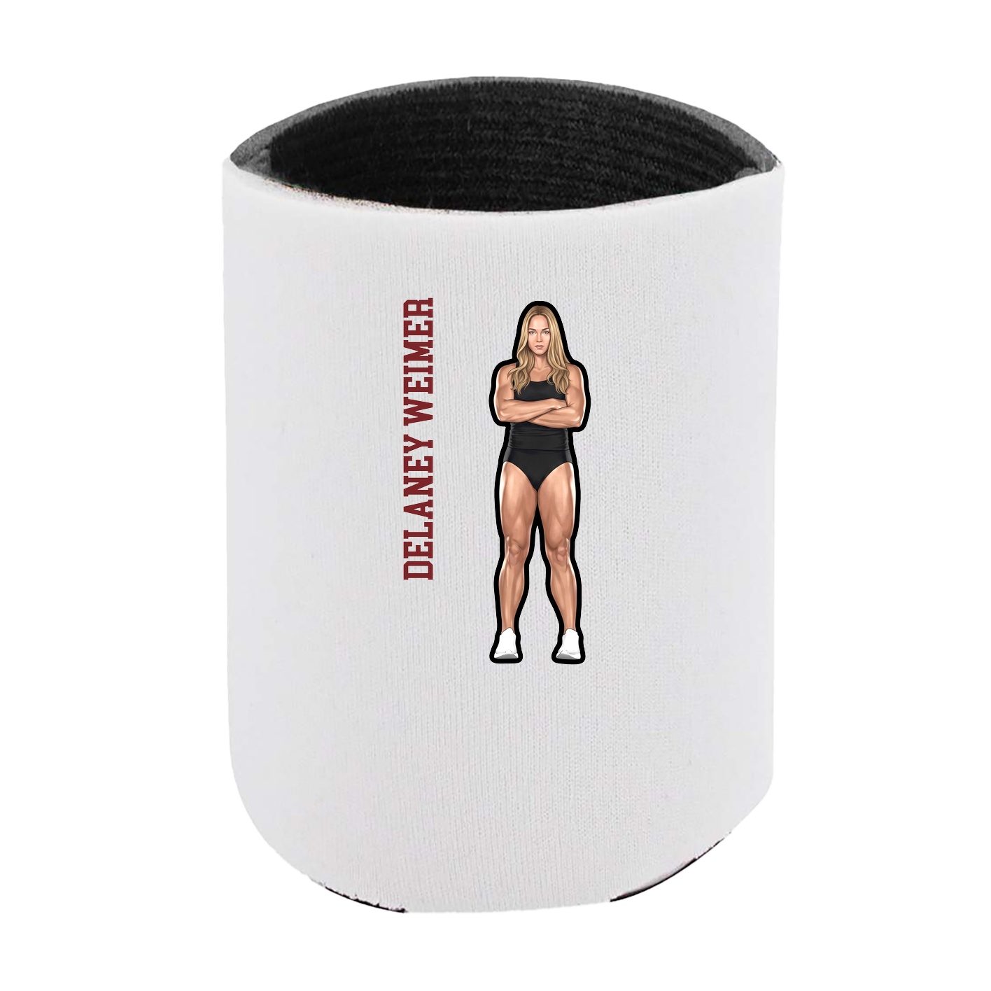 Can Holder — Name Vertical in White