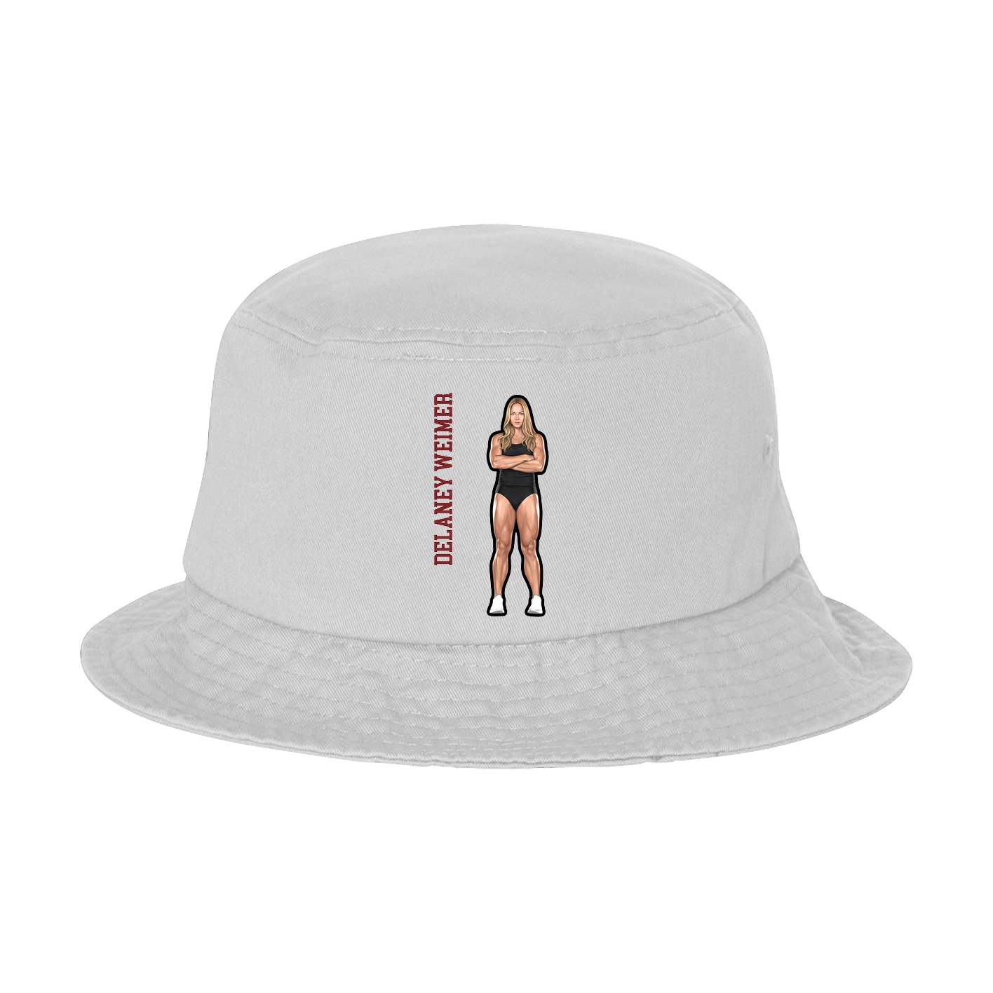 Bucket Cap — Name Vertical in White