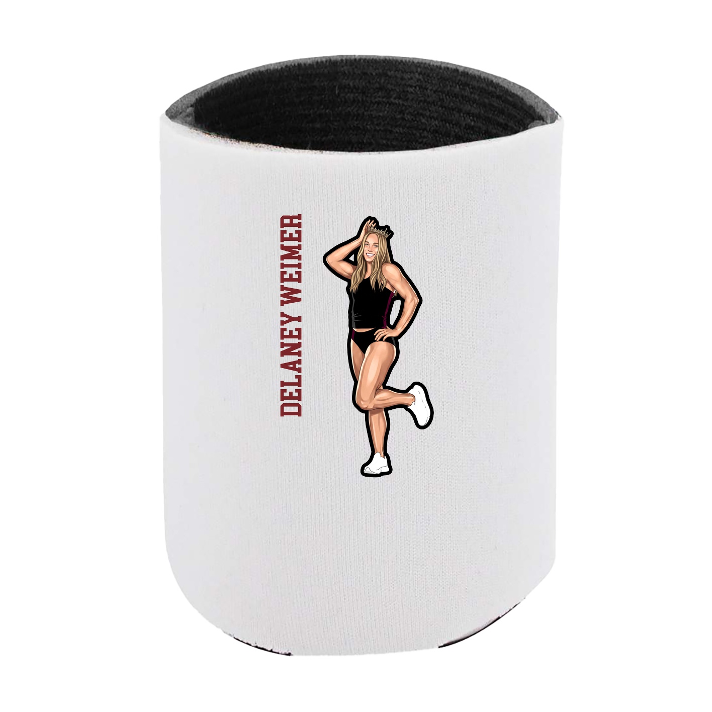Can Holder — Name Vertical in White