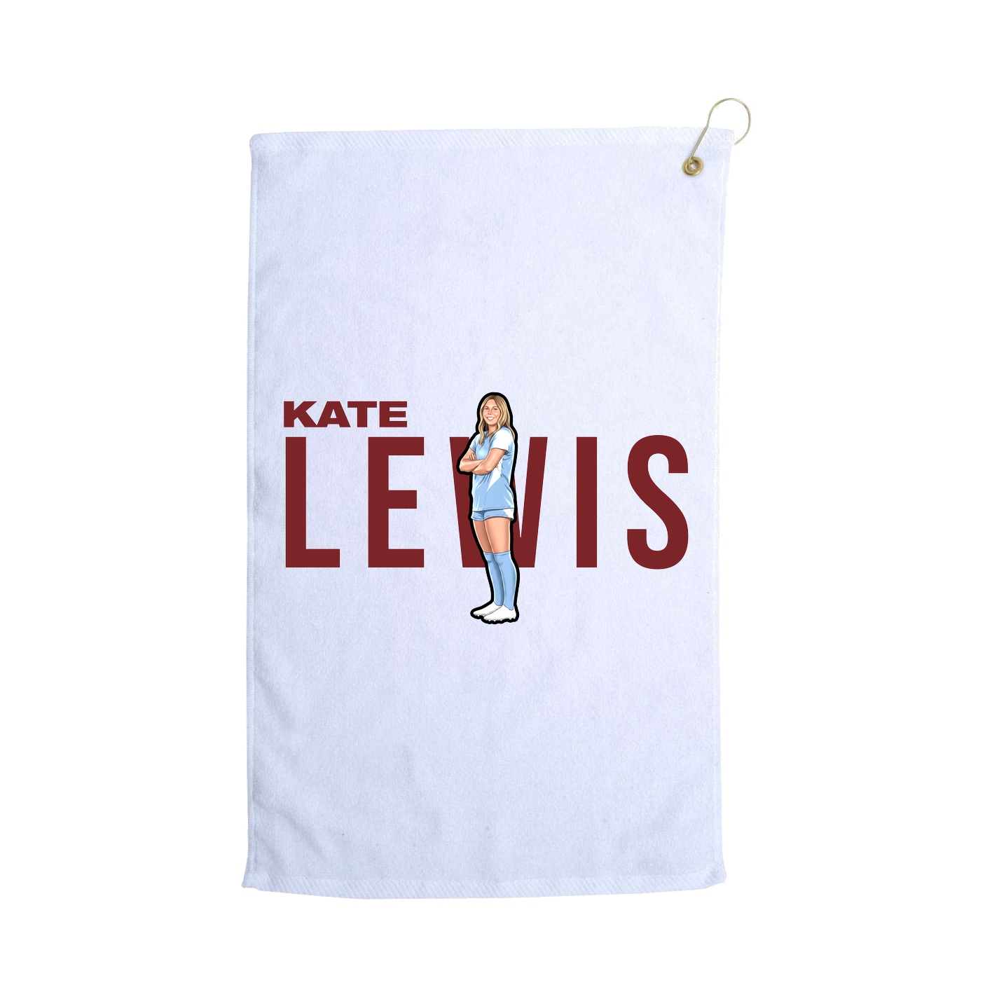 Golf Towel — Player Name in White
