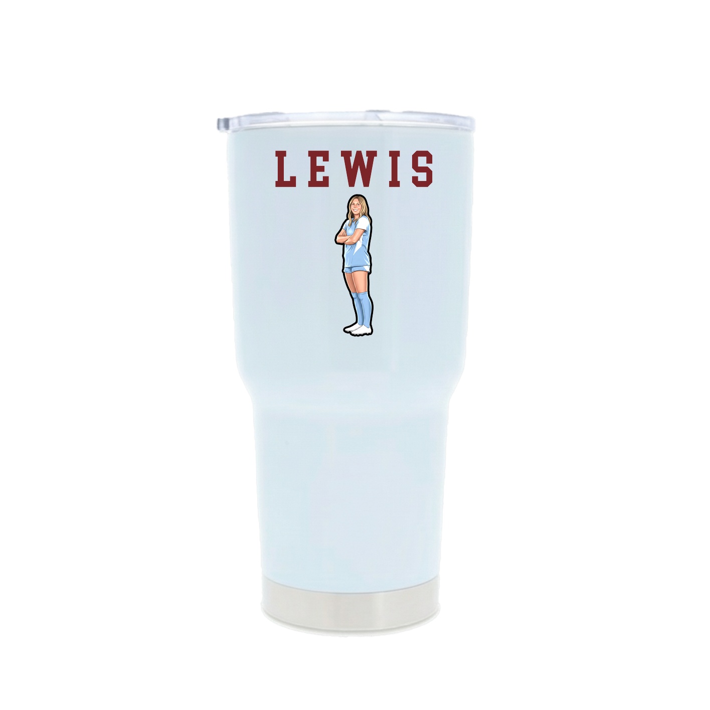 30oz Stainless Steel Tumbler — Shirsey in White