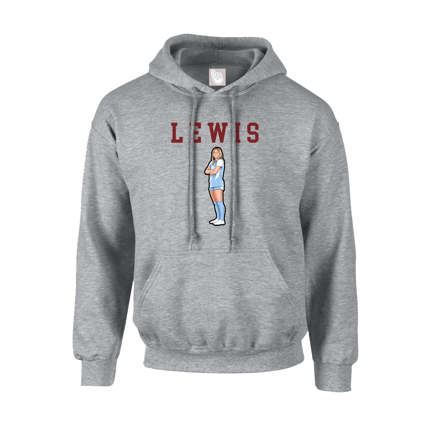Hoodie — Shirsey in Grey