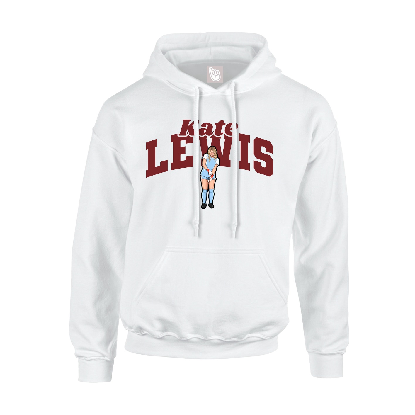 Youth Hoodie — Signature Arch in White